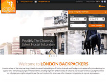 Tablet Screenshot of londonbackpackers.com